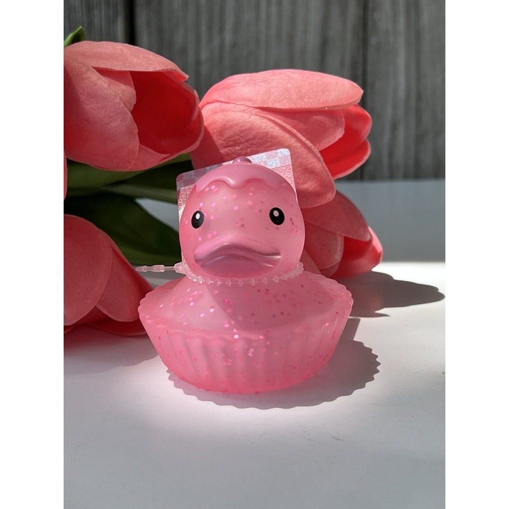 Target Bullseye Pink Valentine's Day Cupcake Duck Rubber Du